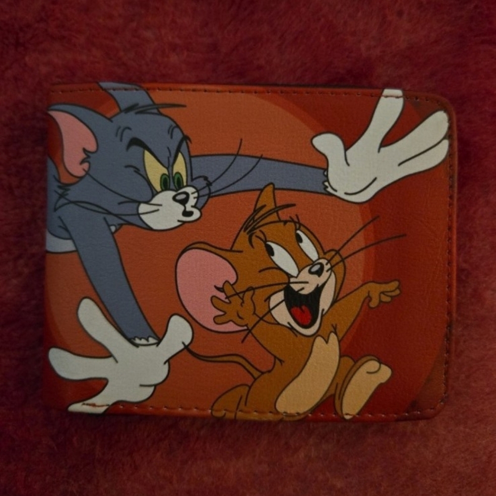New Tom and jerry anime manga leather wallet